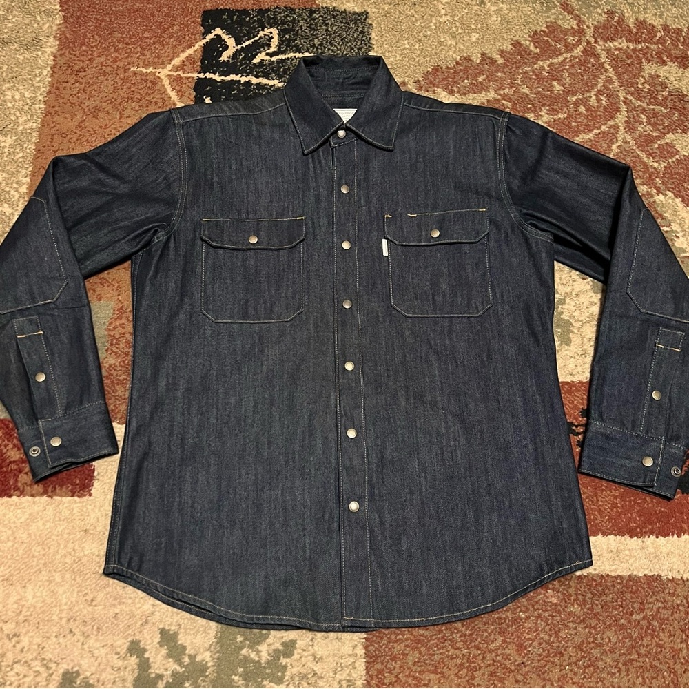 Red Clouds Collective Witham Work Shirt ~ Cone Mills Selvage Denim ~ EXCELLENT